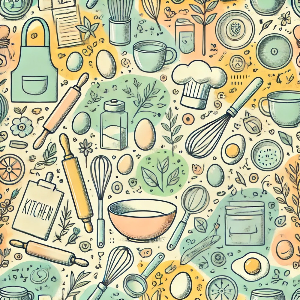 Illustrazione MammaExpress a tema cucina e meal prep